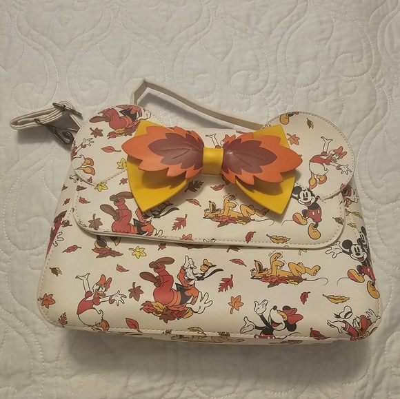 Loungefly Cream and Multicolor Disney Mini Bag - Picture 6 of 7